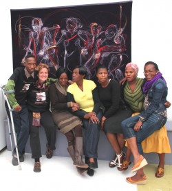 Rachel and the Bambanani Group in Cape Town